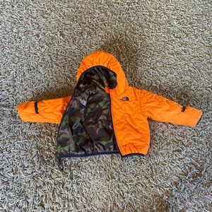 North Face size 6-12m reversible coat